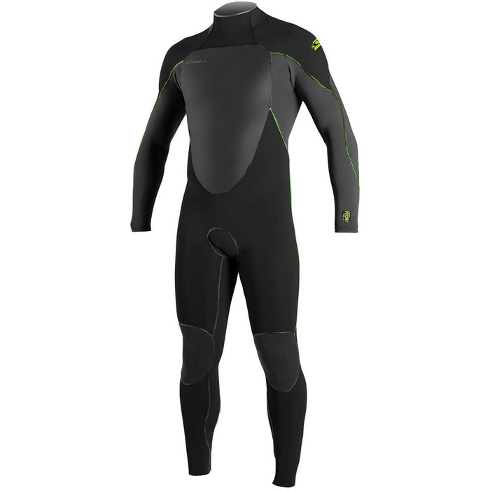 O'Neill Psycho Freak Zen 4/3mm Back Zip Wetsuit BLACK
